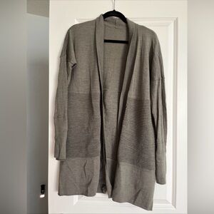 Lululemon Sit In Lotus Wrap II Open Front Split Back Cardigan